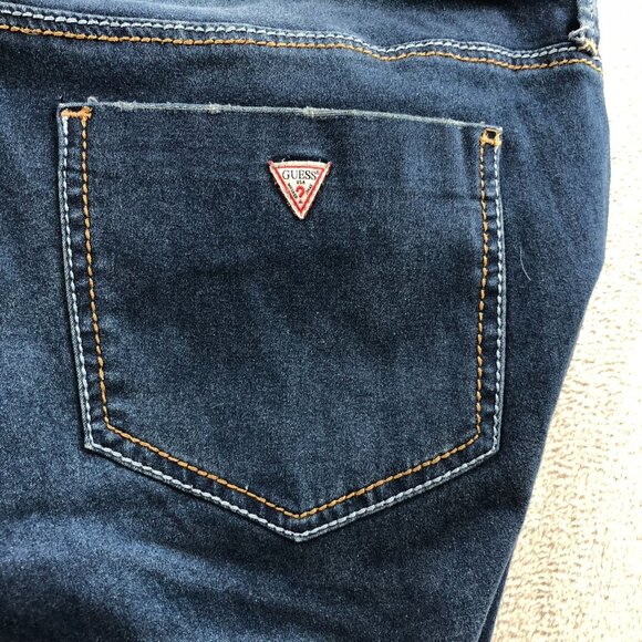 Guess Womens Jeans Sze 34 Low Rise Jeggings Skinny Leg Blue Denim Classic Casual - Picture 13 of 16